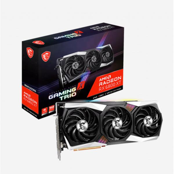 Buy MSI Radeon RX 6800 XT GAMING X TRIO 16G Gaming Graphics Card For Desktop PC MSI RX 6800 XT at wholesale prices