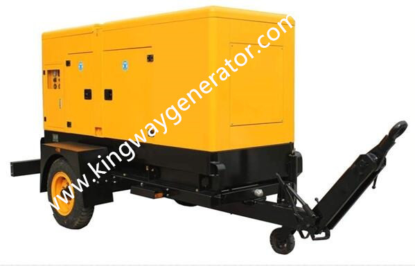 Buy 1500RPM 1800RPM 15KW Trailer Mounted Diesel Generator Outside Use at wholesale prices