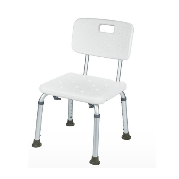 Elderly Square Seat Bathroom Shower Chair Bath Seat with Back