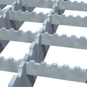 Anti Slip Serrated Metal Grating Hot Dipped Galvanized For Walkway Platform