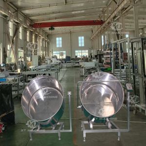100kg/h Capacity SUS304 Coating Machine For Hazelnut And Peanut Processing In