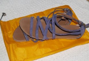 Waterproof Checked Fabric Drawstring Shoe Dust Bags odm-t12