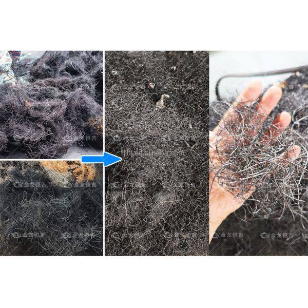 Automatic Carbon Black Tire Pyrolysis Steel Wire Separator with ≥98% Recovery Rate and Tire Wire Cleaning Machine