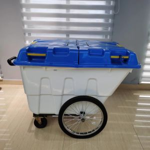 Municipal Road Sweeper Trolley 550l / 400L Street Cleaning Trolley