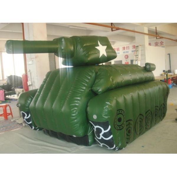 Buy hot selling inflatable giant green tank for advertising at wholesale prices