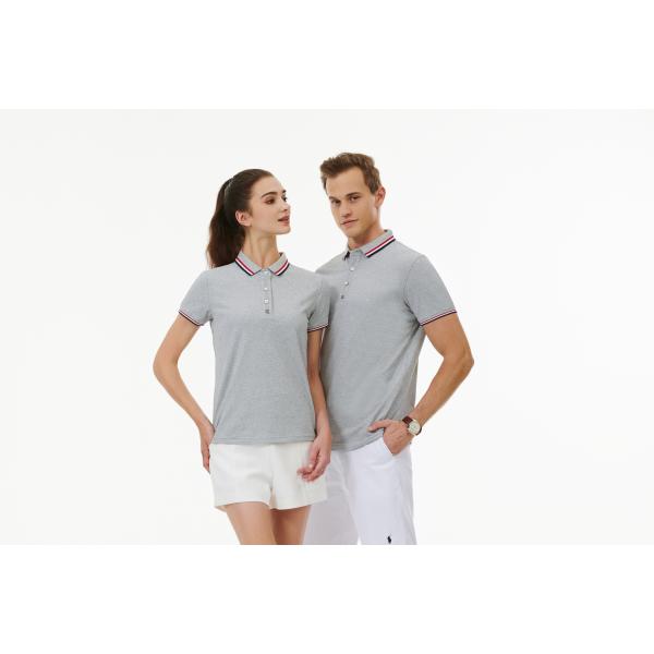 ODM Cotton 3D Embroidery Polo Short Sleeve Shirt 0.1mm Heat Transfer