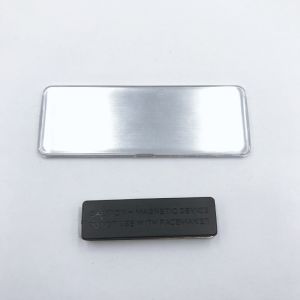 Custom Logo 79x29mm N35 Blank Metal Name Tags