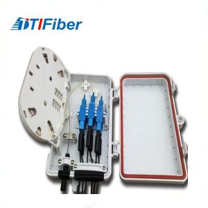 FTTH Optical Fiber Distribution Box , Fiber Optic Splitter Terminal Box 6 8 12