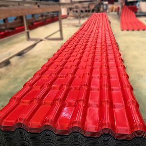 Sound Insulation 1050mm Synthetic Resin Roof Tile Environment Friendly Heat