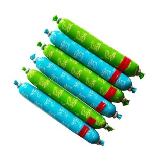Customized Logo Printing Steam Cooking Plastic Sausage Skins For Sausages