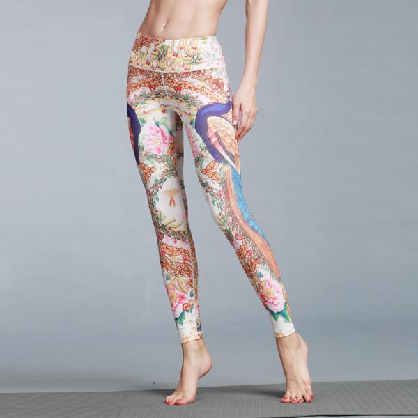 CPG Global Women's Fitness Legging Sport Running Stretched Cropped Pants Yoga Watercolor Print High Quality HK47