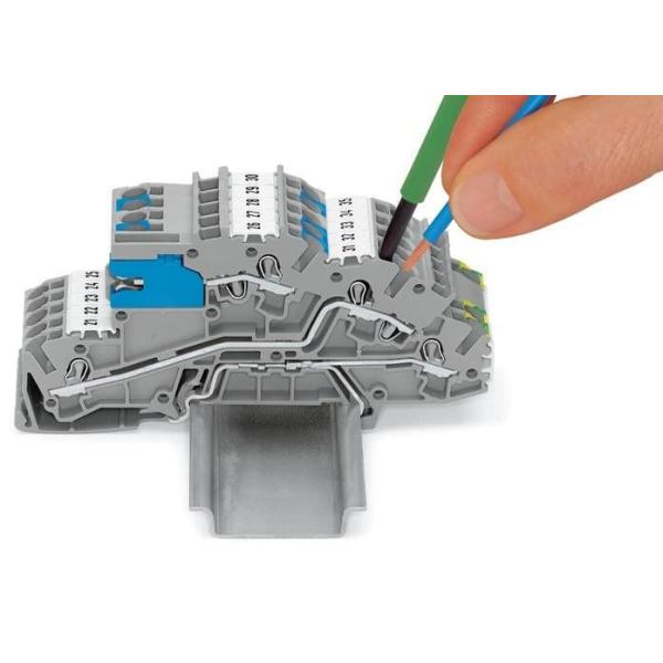 WAGO Din Rail Mounted Terminal Blocks For Multi Layer Electrical Installation