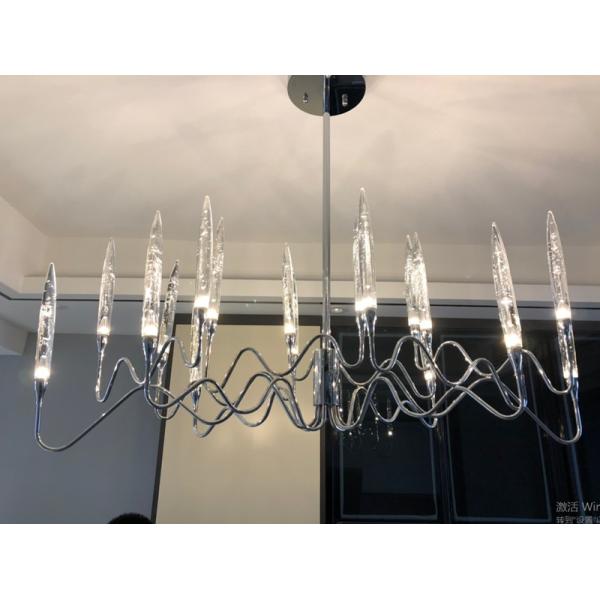 Luxury Crystal Chandelier Living Room Dining Bedroom Gold Silver Chandelier (WH-MI-414)