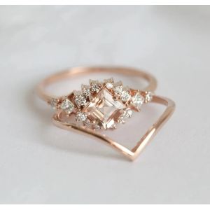 Fascination Pretty Customized Silver Jewelry Rose Gold Plated Fine Sparkling
