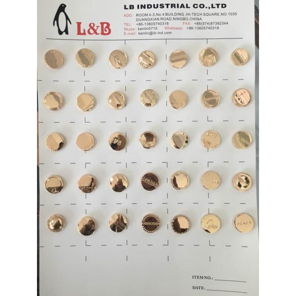 Wholesale Custom Brand Metal Garment button Custom Made Metal Buttons for Lady Coat