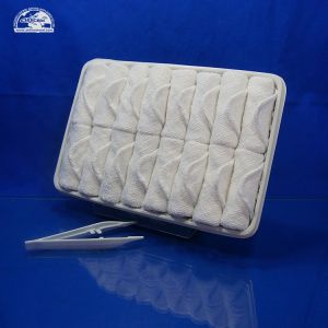 Quality Rolled Luxury 16pcs Cotton Hand Towels In Tray for sale