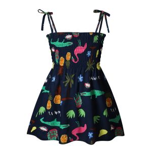 Children's Dress Clothing New Printing Summer Girls' Suspender Dress