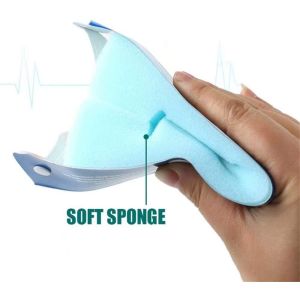 CE FDA Certicated Chemical Splash Face Shield Ergonomic Frame Wraps Latex Free