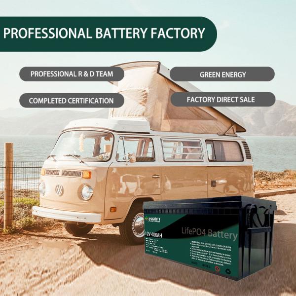 ASGOFT Solar Energy Lifepo4 12V Lithium Battery Pack 400ah Pack For RV Golf Carts