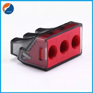 Fast Connecting PC Housing 400V 18AWG Push Wire Connector For Stranded Conducts