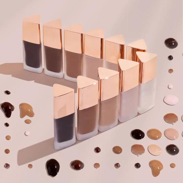 Custom Full Cover Waterproof Liquid Foundation Private Label Makeup Foundation Full Coverage Matte Foundation