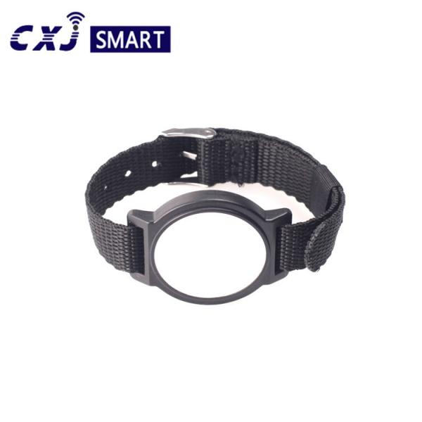 Buy Contactless Fabric RFID NFC Bracelet Silicone Woven  1k Chips at wholesale prices