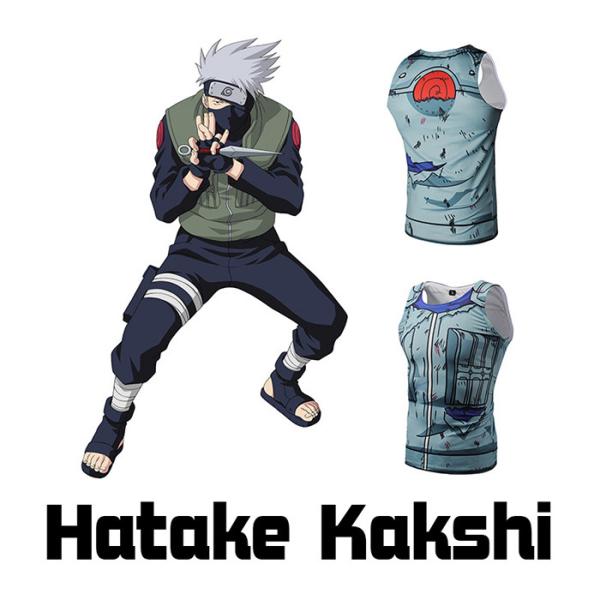 Buy Lightweight Naruto Sleeveless Custom Anime T Shirts For Summer at wholesale prices