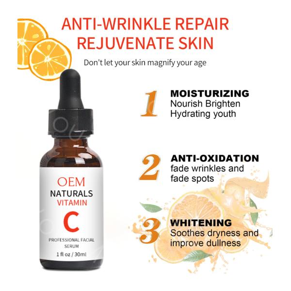 Glycerin Vitamin C Skincare Face Serum Products Anti Wrinkle Tightening Anti Puffiness