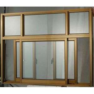 House Anti Theft 1.6mm Aluminum Horizontal Sliding Windows