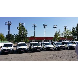 6m locking pneumatic telescopic mast for mobile CCTV vehicle telescoping mast