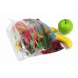 Disposable Plastic Fresh Fruit Packaging Bags Custom Printing With Punching Hole
