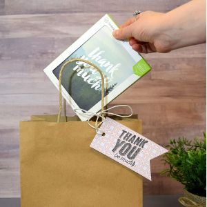 Eco Friendly 80% PCW 8x4x10" Kraft Paper Bag