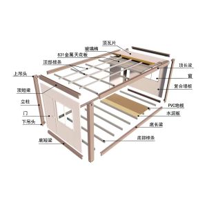 Easy Assembly Detachable House with Bathroom Professional Customizable Apartment
