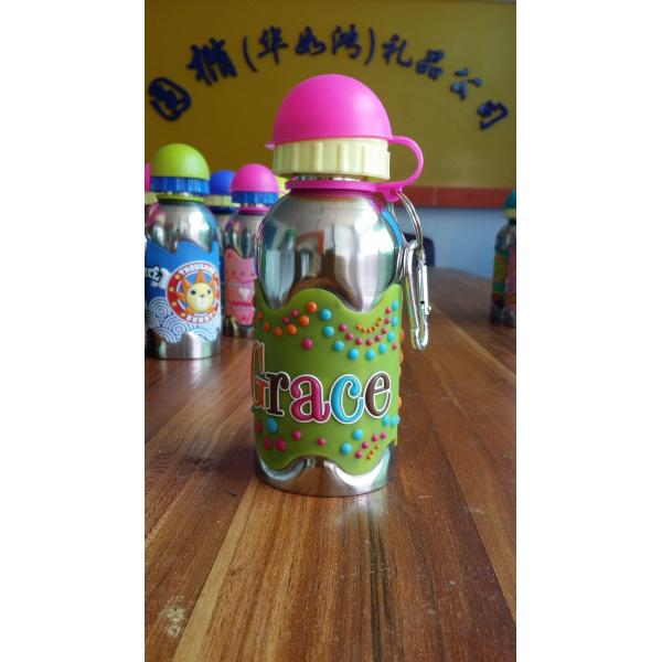 Buy cartoon grip 300ml stainless steel drink bottle with leak proof at wholesale prices