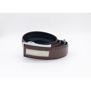 Business 120cm Men'S Dress Leather Belt With Automatic Buckle