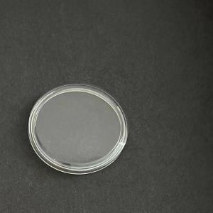 Transparent Sapphire Watch Covering Smooth Surface