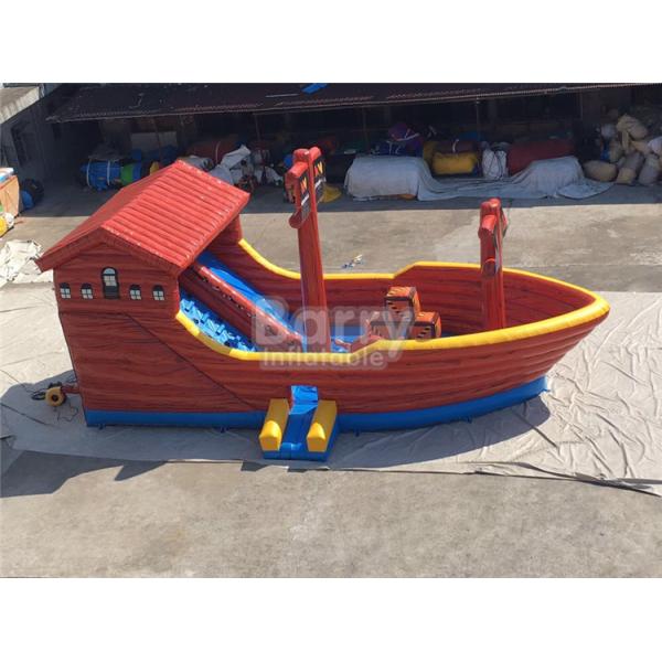 Buy Pvc Combo Pirate Ship Boat Inflatable Bounce House Slide For Party at wholesale prices