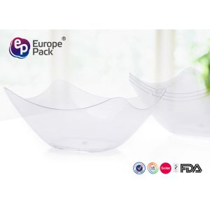 Custom Clear Plastic Bowls Food Grade Disposable Dessert Cups