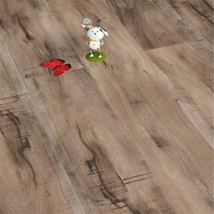 Hand Scraped Collection Brown Balance Paper Wood Laminate Flooring with and U V