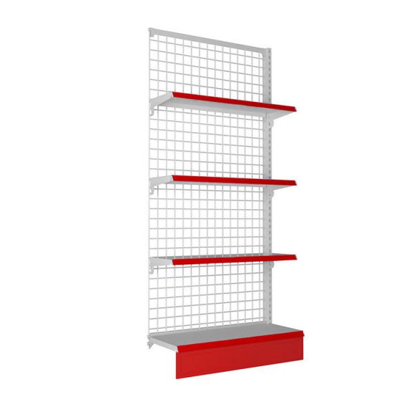 Supermarket Retail Store Mesh Wire Display Shelving Customized Double Side Gondola Display Shelves