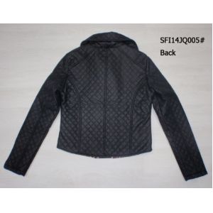 JQ005 Ladies fashion pu jackets fresh orders(coats,blouzes,tops)
