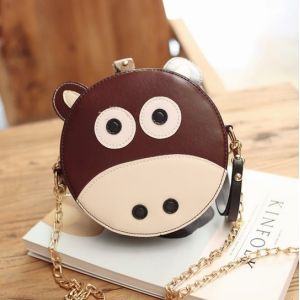 Buns national wind hit the color shoulder bag cute animal chain new women
