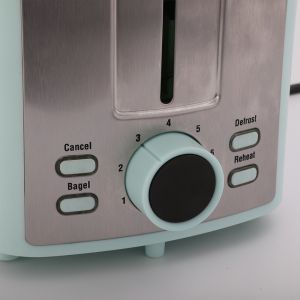 Electric Digital Led Display Toaster 2 Slice Stainless Steel Smart