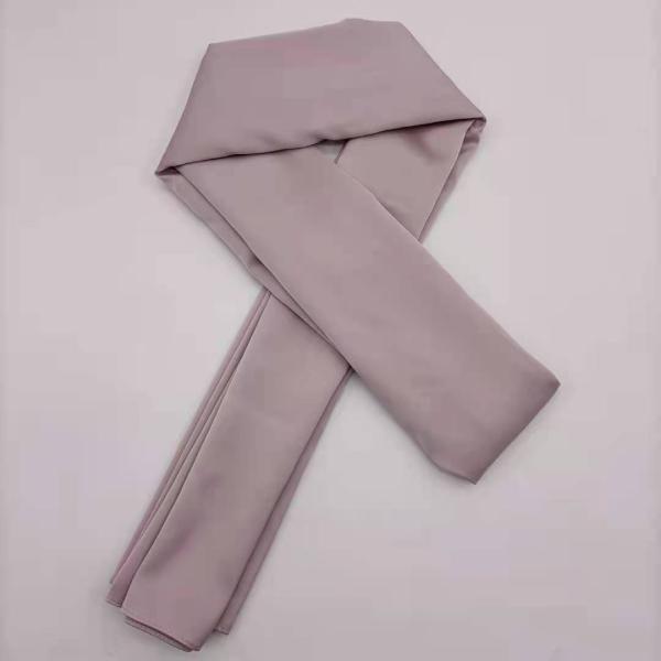 Wholesale High Quality Plain Soft Satin Silk Hijab Shawl Fashion Headscarf Solid Colors Scarf for Women