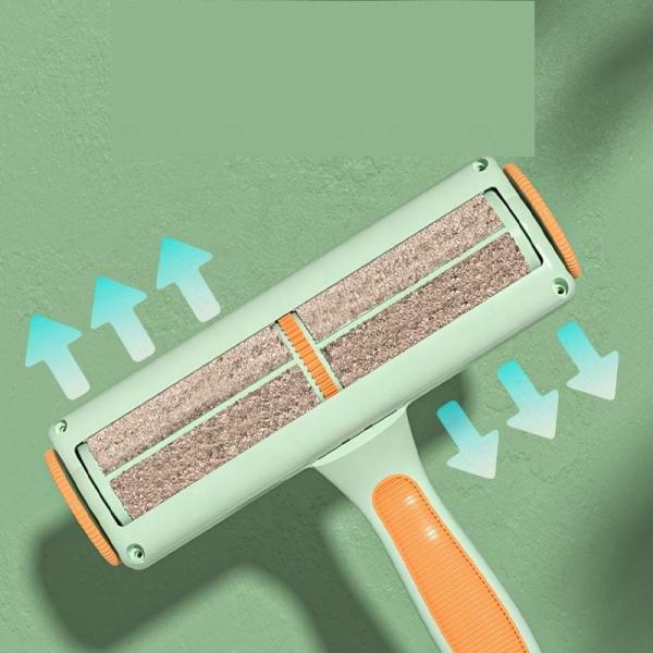 Reusable PET Cleaning Brush Silicone Pet Hair Remover Brush Fur Roller Automatic