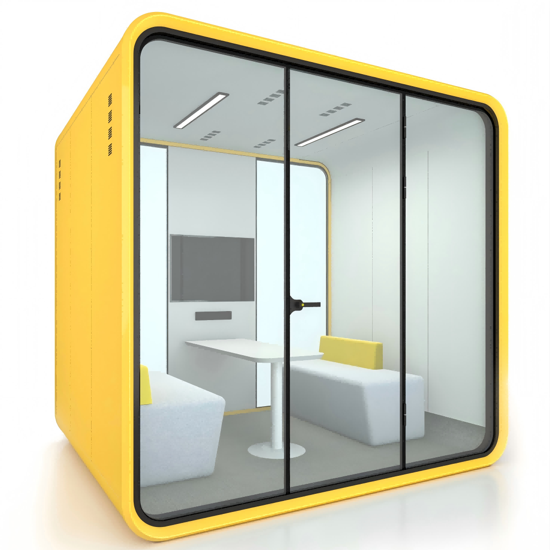 Space Saving Meeting Pod Flexible Quiet Phone Booths With Modular Design