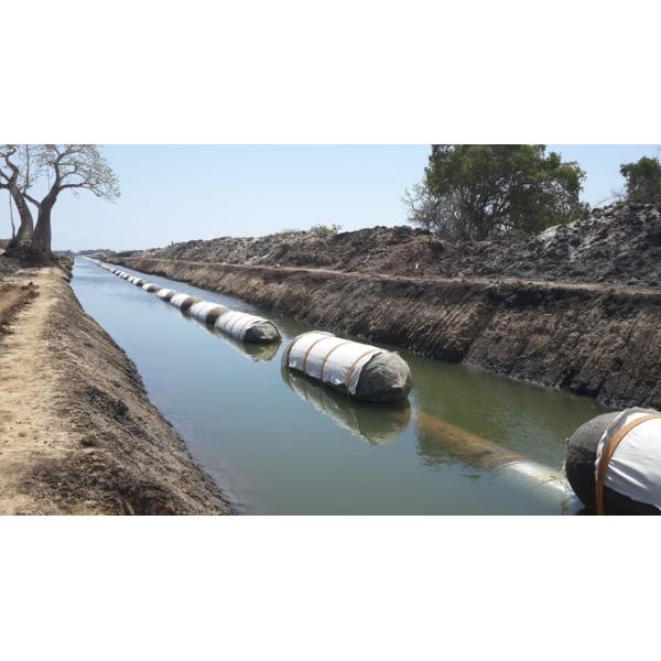 Natural Rubber Marine Salvage Airbags Inflatable Black Color 8