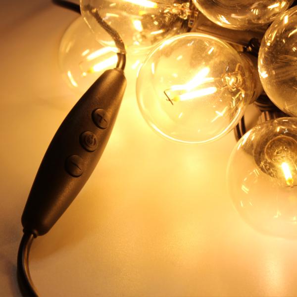 USB LED string light Outdoor NotWaterproof Fairy Lights Garland G40 Bulbs Garden Patio Wedding Christmas Decoration Lighting