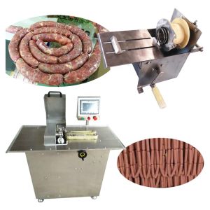 Quality Silver Stainless Steel Sausage Making Machine Fully Automatic Connection And Filling for sale