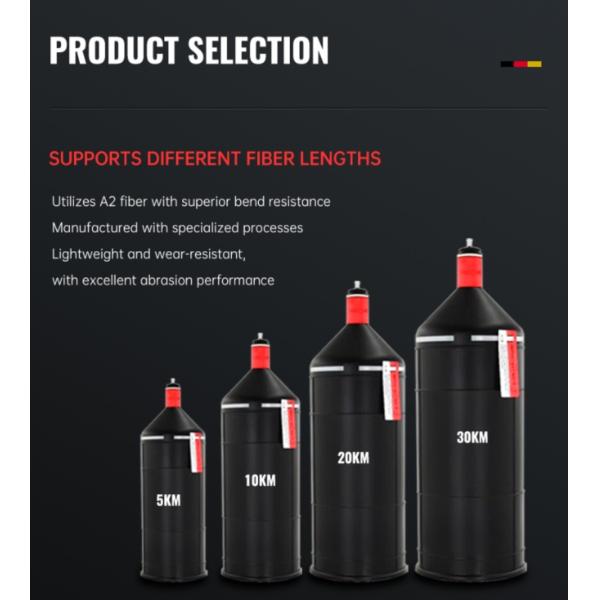 30KM Real-Time Fiber Optic Tether for FPV Drones Solve Communication Jamming in